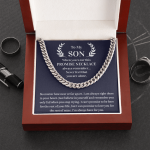 Gift Cuban Necklace for Son - I'm always here for you